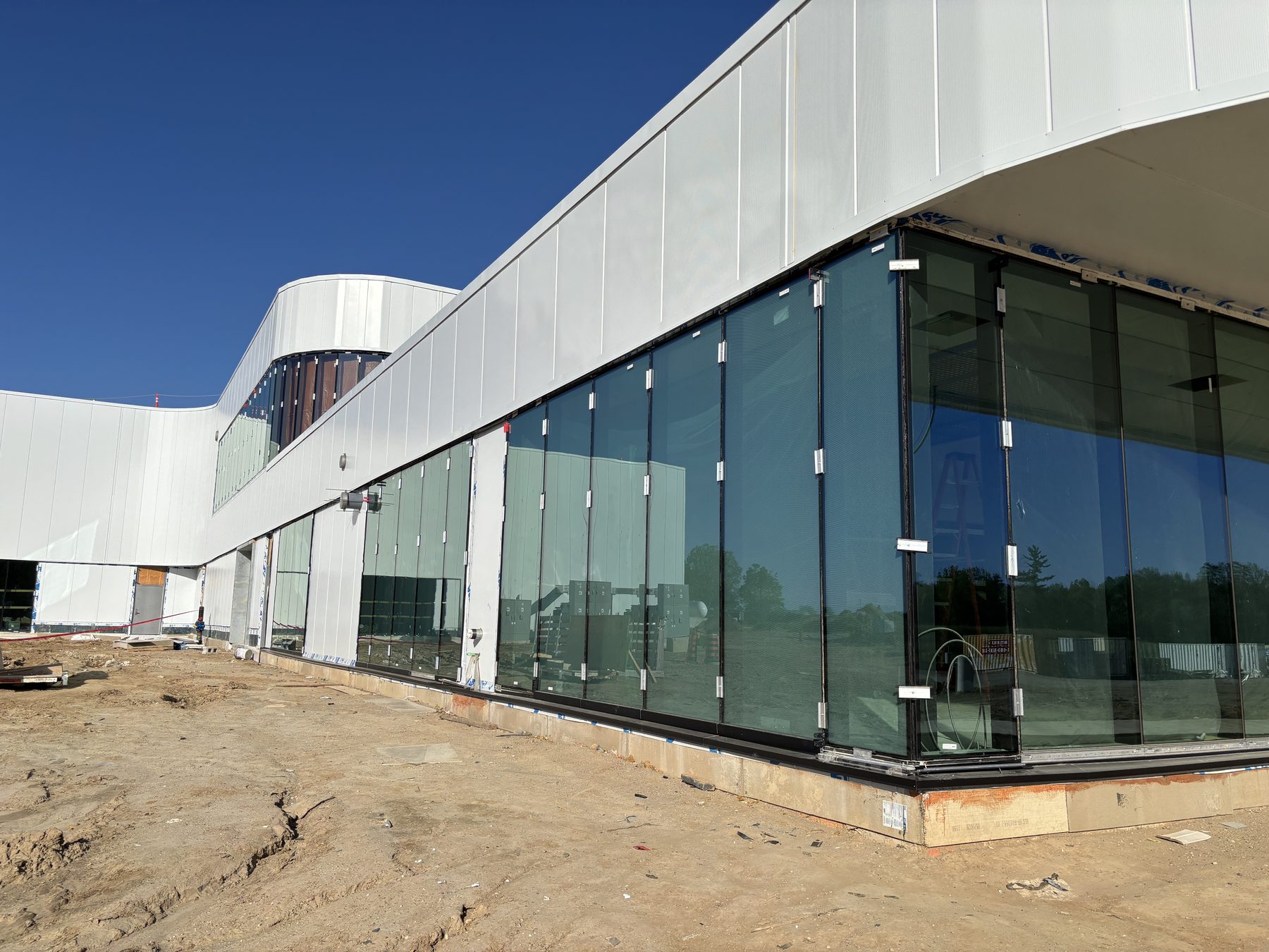 Commercial glass façade